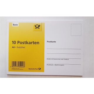 10er-Set Postkarten A6 14,6 x 10,5 cm