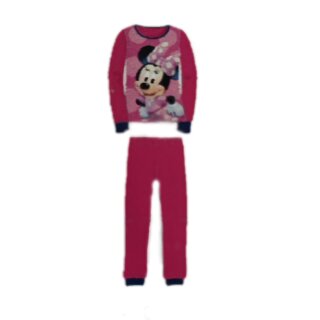 Minnie Maus Schlafanzug / Pyjama,  lang, aus 100% Baumwolle, Größe 98 bis 128