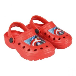 Avengers Strandclogs / Clogs für Jungen in rot, oder blau, Größen 24-31