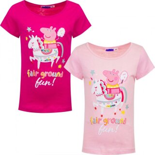 Peppa Pig T-Shirt "fair ground", rosa,oder pink, in den Größen 98 bis 116