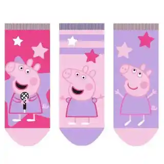 Peppa Pig - Baby Sneaker Socken für Mädchen 3er Pack pink/rosa/lila