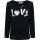 langärmeliges T-Shirt mit LOVE Glitzer Motiv von Charmmy Kitty schwarz 116