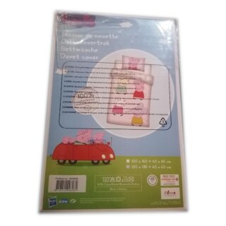Peppa Pig™ Babybettwäsche "Peppa und seine 4 Freunde", 100x135cm, 100% Baumwolle