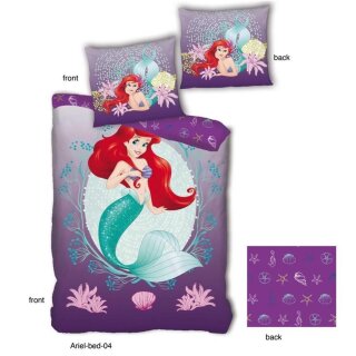 Disney Bettbezug für Kinder mit bezaubernder Ariel 140x200cm