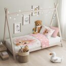Baby Bettwäsche "süßes Rehkitz" 100x135cm, 100% Baumwolle