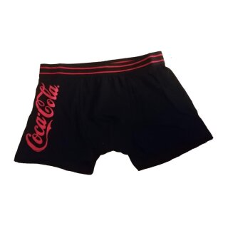Coole Shorts für Jungen mit Marken- Schriftzug Coca Cola ®, oder Coke® schwarz,146/152