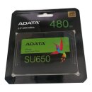 480GB SSD ADATA  2,5" (6.3cm) SATAIII SU650 3D NAND (TLC)