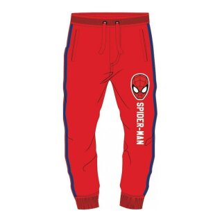 Spiderman Jogginghose für Jungen | Rot mit Blauem Streifen | Größen 104-134