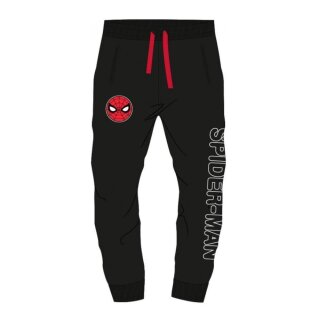 Bequeme Spiderman Freizeit- / Jogging- Hose für Jungen, schwarz, Größe 104