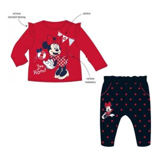 Baby Set langarm Shirt mit Hose, Minnie Mouse "Joo Hooo!"