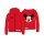 Mickey Maus Jacke mit Kapuze, rot, Größen 98 bis 128