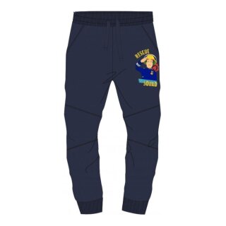 Feuerwehrmann Sam Hose mit Schriftzug und Logo, navy, 98