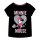 Minnie Mouse Shirt mit glitzerndem Herz, schwarz 128
