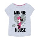 Minnie Mouse Shirt mit glitzerndem Herz, grau
