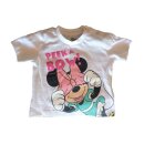 Baby Set kurzes Shirt mit Hose, Minnie Mouse "Peek a Bow!", weiß