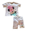 Baby Set kurzes Shirt mit Hose, Minnie Mouse "Peek a Bow!", weiß 80