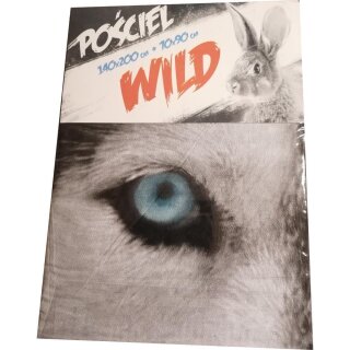 Bettwäsche "Wild Husky" 140x200cm, 100% Baumwolle