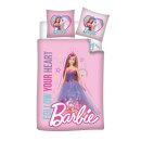 Herzensträume: Barbie Baby-Bettwäsche „Follow Your Heart“ | Gemütlich in 100x135 & 40x60 cm