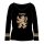 Harry Potter Langarm-Shirt - Glitzerndes Gryffindor Wappen, schwarz-gold ,134