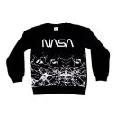 NASA Pullover mit gesticktem Logo, schwarz