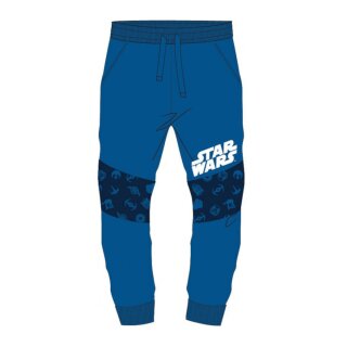 Star Wars Jogging- / Freizeithose mit Logo- Schriftzug und Motiven, blau, 134
