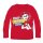 Paw Patrol Langarm-T-Shirt f&uuml;r Jungen - "Born Brave" Design, 100% Baumwolle rot,116