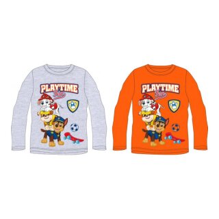 Paw Patrol Langarm-T-Shirt für Jungen - "Playtime Fun" Design, 100% Baumwolle