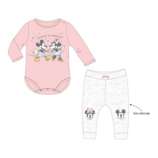Baby-Set für Mädchen – Body und Hose Motiv Mickey & Minnie  | Größe 92