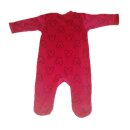 Mickey Mouse Baby & Kleinkind Strampler | Rot | Velour | Größen 62-92