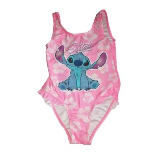 Stitch Badeanzug für Mädchen | Pink | 88% Polyester/12% Elasthan | 128