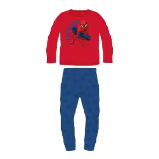 Spiderman Langarm-Pyjama für Jungen | Größen 92/98 bis 116/122 | Velours