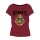 Harry Potter T-Shirt kurzärmelig  mit farbigem Hogwarts Wappen burgunder-rot,140