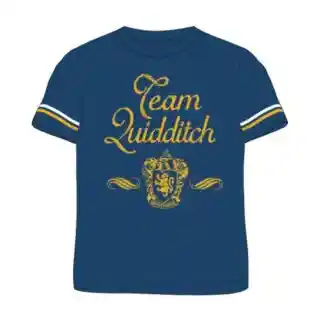 Harry Potter "Team Quidditch" Kurzarm T-Shirt für Jungen | Blau | Größen 134-164
