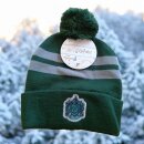 Harry Potter Slytherin Wintermütze mit Bommel für Mädchen | Gr. 54 & 56