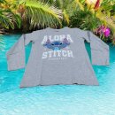 Langarm-Shirt für Jungen - Stitch "Aloha" | Grau oder Blau | Größen 98-128