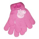 Peppa Pig Strick-Handschuhe für Mädchen | Rosa...