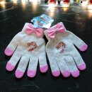 PAW Patrol Strick-Handschuhe für Mädchen | Grau-Rosa | Für Kinder von 4 bis 8 Jahren