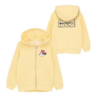 Minnie Mouse Mädchen Jacke mit Kapuze | Sweatshirt Gelb,104