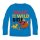 Lang&auml;rmeliges T-Shirt "Walk on the Wild" f&uuml;r Jungen | K&ouml;nig der L&ouml;wen Motiv | Blau, 110