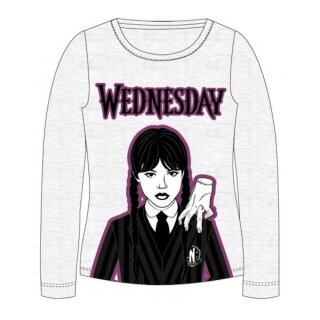 Wednesday Langarm-Shirt für Mädchen | Grau,134/140