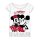 Mickey &amp; Minnie Mouse Kurzarm-Shirt mit Franzen f&uuml;r M&auml;dchen |  Leicht &amp; Luftig grau,140