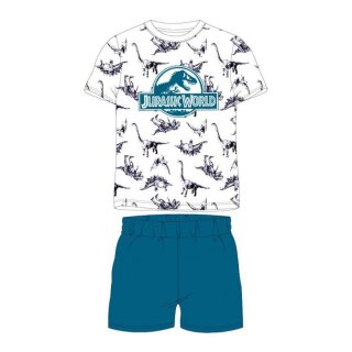 Jurassic World Pyjama | Kurz | weiß-blau,158/164