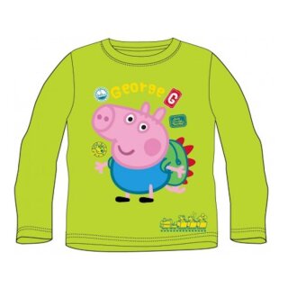 Peppa Pig Langarm-Shirt | George-Motiv | grün,92