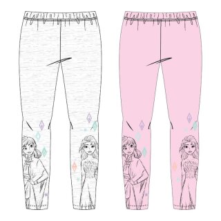 Elsa Leggings für Mädchen – grau & violett | Größen 104–134