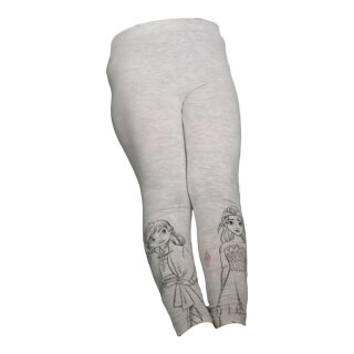 Elsa Leggings für Mädchen – grau & violett | Größen 104–134