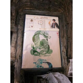 Harry Potter Spannbettlaken | Farbige Symbole | 90x200 cm