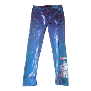 Poopsie Glitzer-Leggings Lila | Kindergrößen 104-134 | Stretch & Komfort, 134