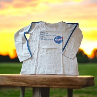 NASA Langarmshirt Mädchen Grau | Größen 134-164 | Größe 164