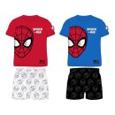 Kurzer Jungen-Pyjama „Spider-Man“ rot/grau, Größen 98 bis 128