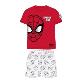 Kurzer Jungen-Pyjama „Spider-Man“ rot/grau, Größen 98 bis 128 rot/grau,128